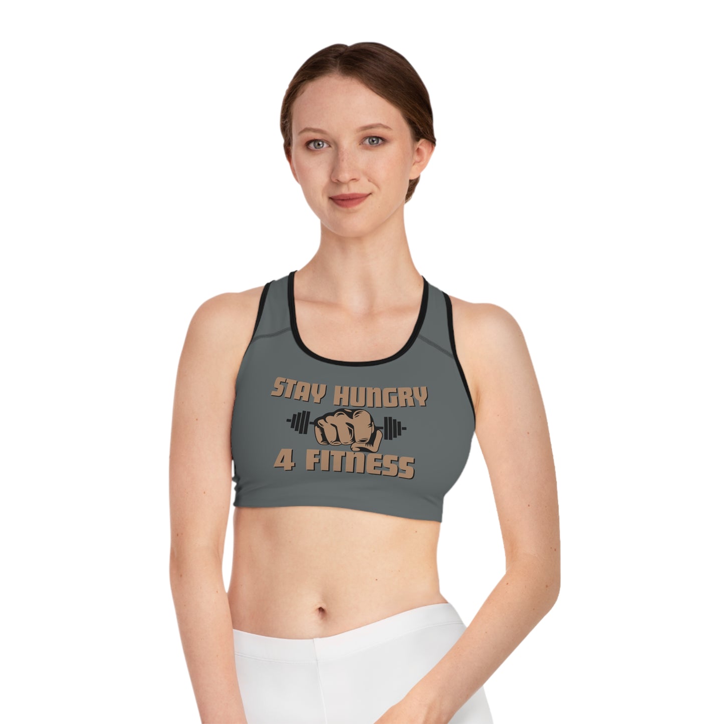 Stay Hungry 4 Fitness Sports Bra -Dark Grey