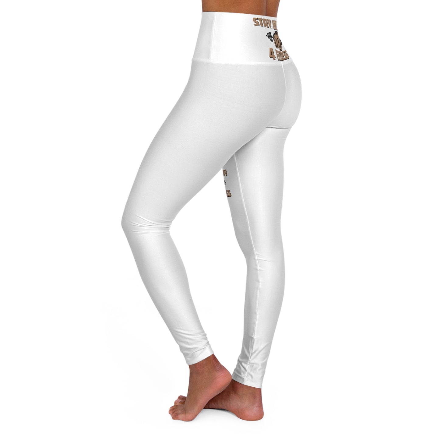 Stay Hungry 4 Fitness: White High Waisted Leggings