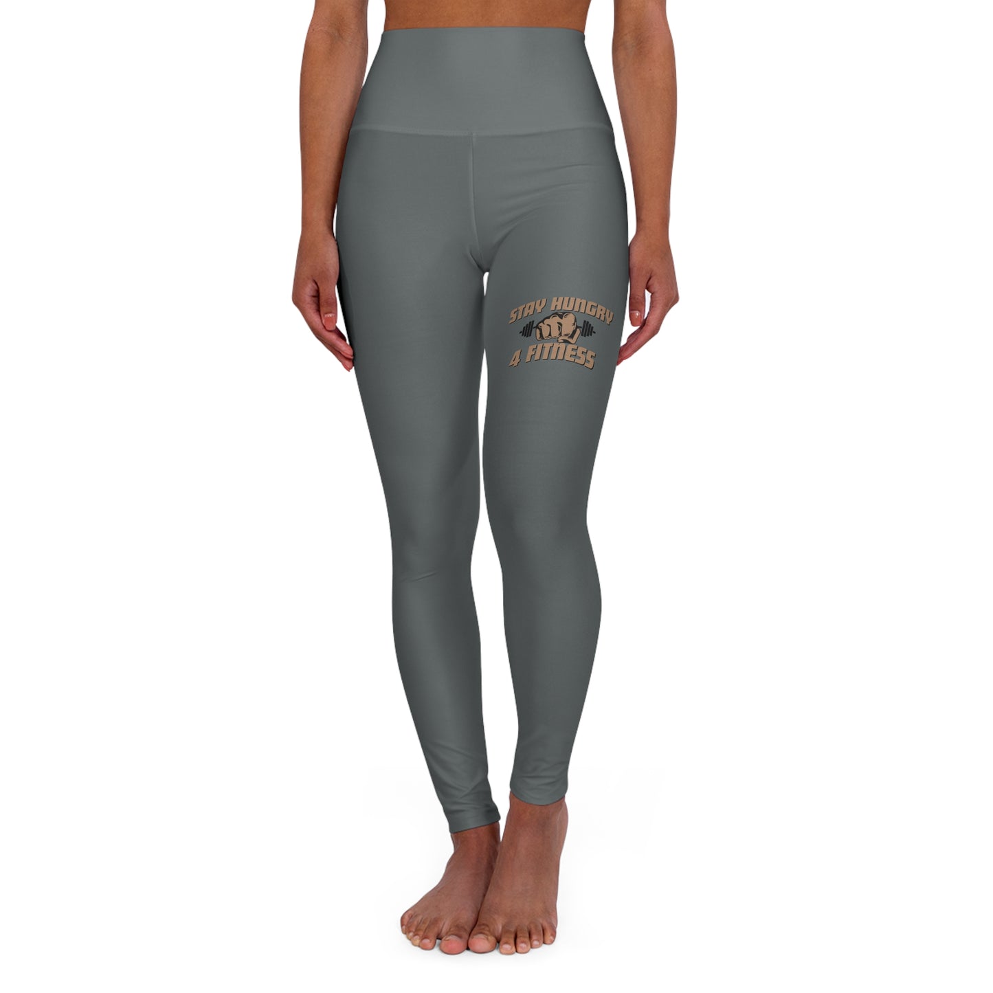 Stay Hungry 4 Fitness: Dark Grey High Waisted Leggings