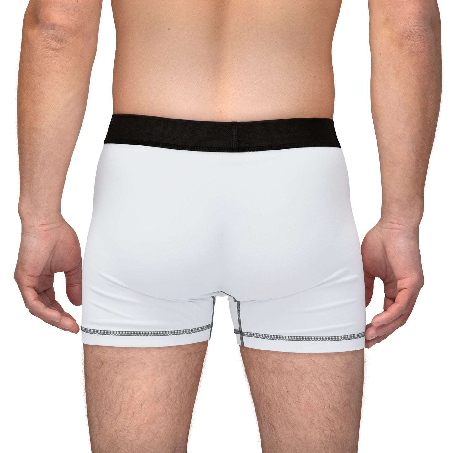 Stay Hungry 4 Fitness Men's White Boxers