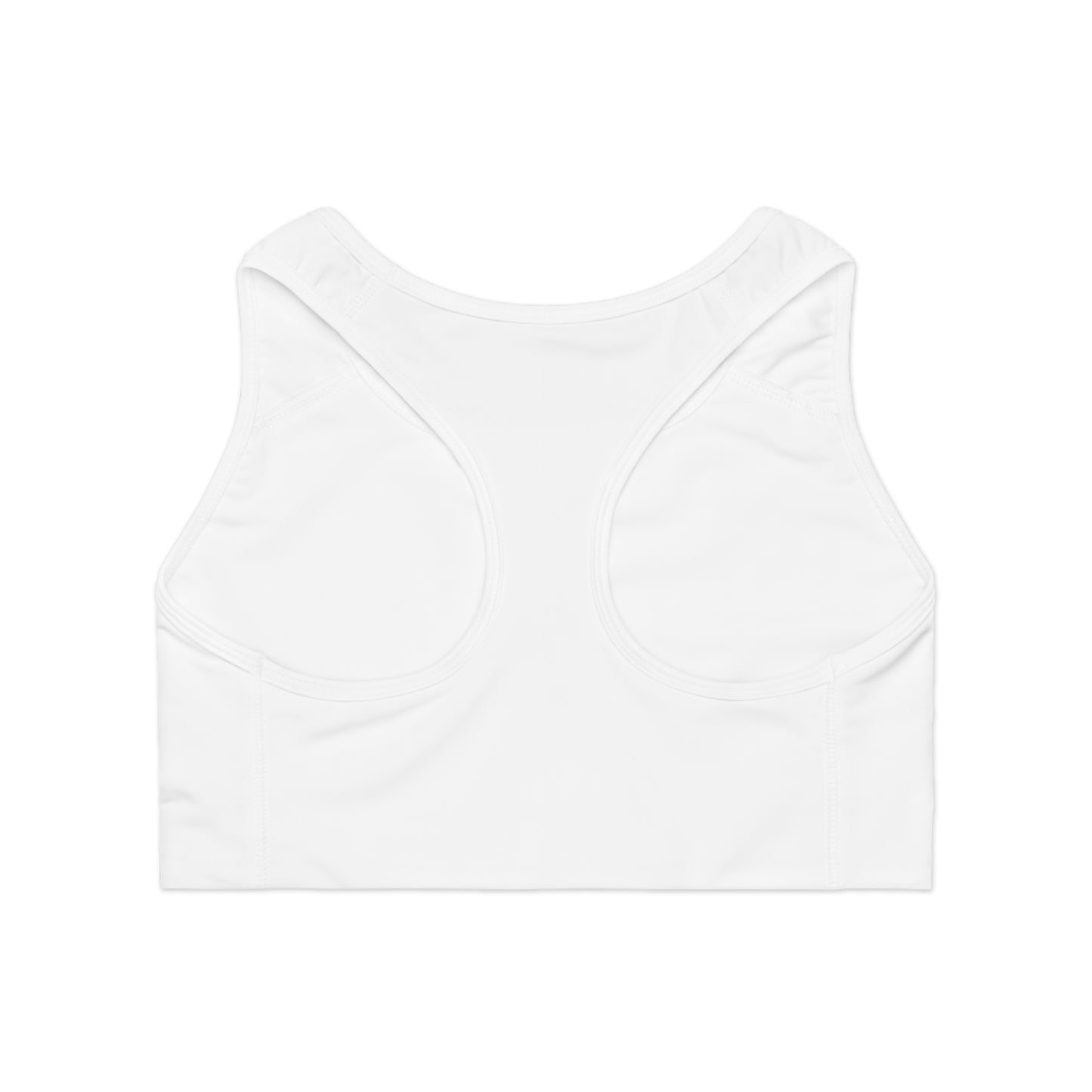 Stay Hungry 4 Fitness White Sports Bra