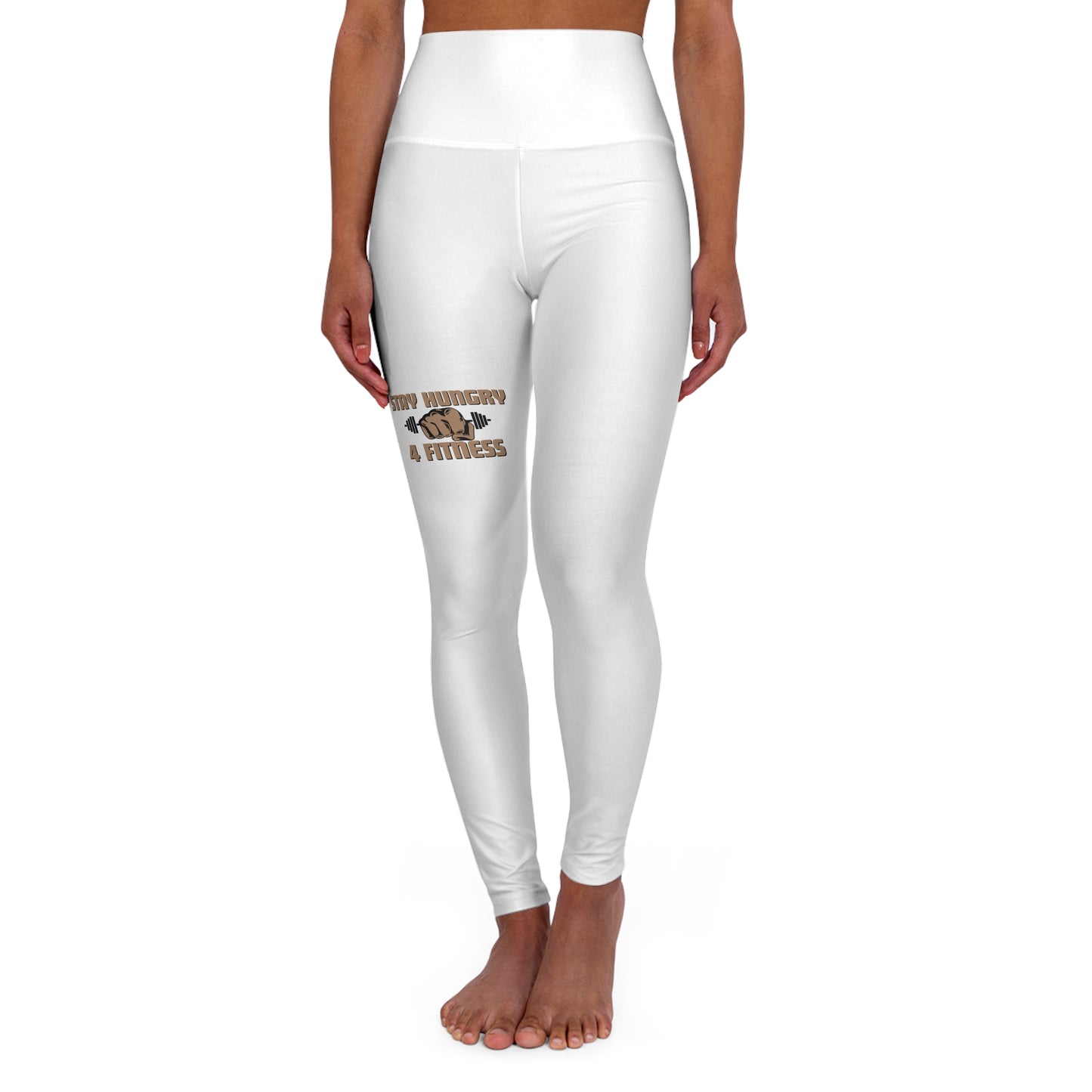 Stay Hungry 4 Fitness: White High Waisted Leggings