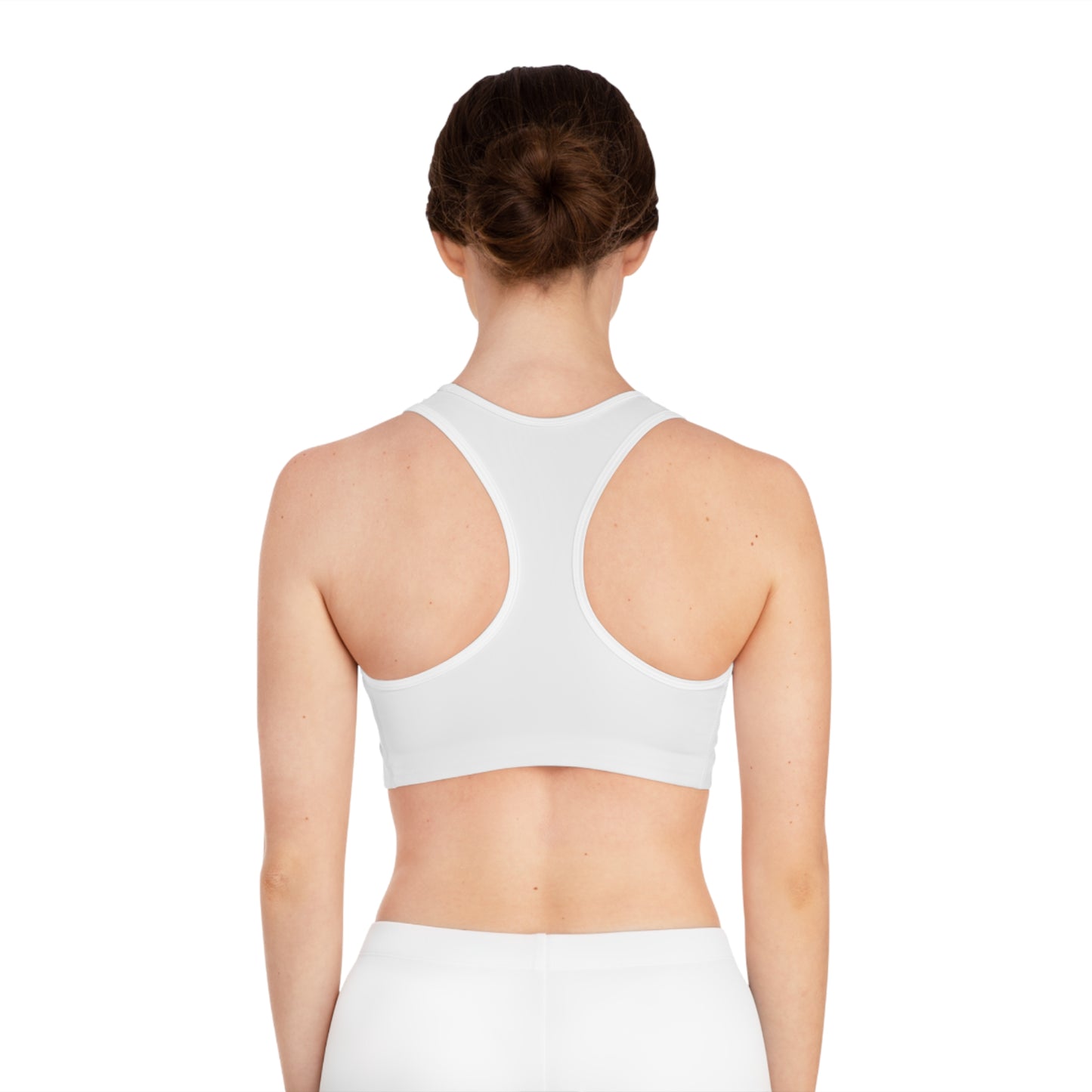 Stay Hungry 4 Fitness White Sports Bra