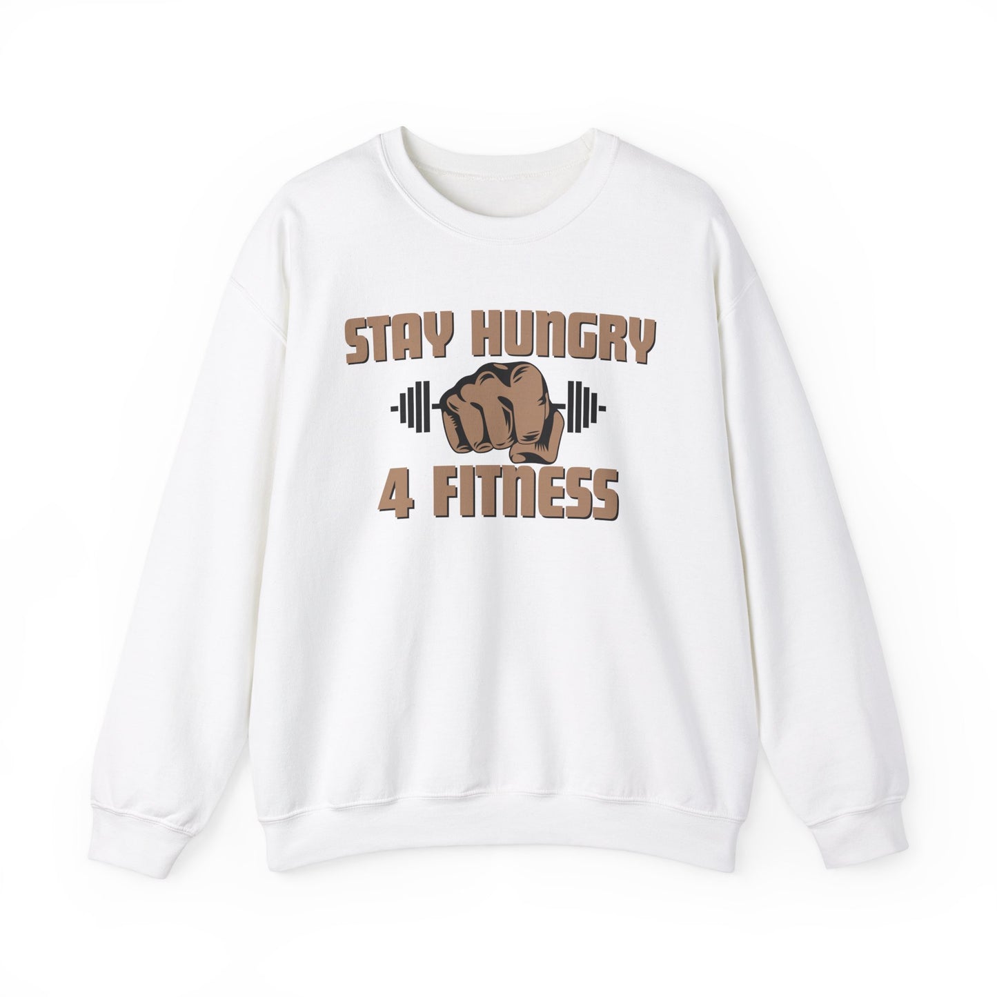 Stay Hungry 4 Fitness Crewneck Sweatshirt - Cozy Comfort in Ethically Grown US Cotton